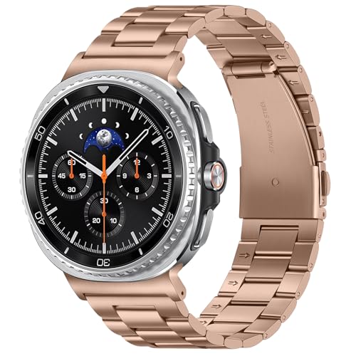 Bracelet Galaxy Watch 8 ajustement sans espace métal or rose