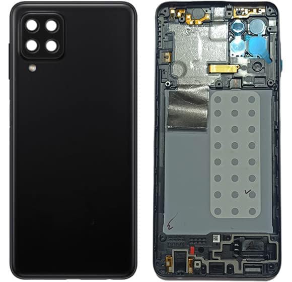 BACKER THE BRAND Compatible with Samsung Galaxy A22 4G Replacement Full Body, Back Panel with Side Frame, Cmera Glass, Power Volume Button Black-image-29
