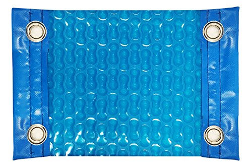Manta Térmica (Cobertor Térmico-Cubierta Isotérmica-Toldo Para Piscina) De 500 Micras Geo Bubble Con Refuerzo En Los Lados Estrechos + Ojales En Acero Inoxidable (6X6.5M)
