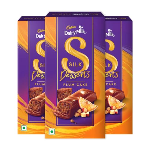 Cadbury Dairy Milk Silk Desserts Plum Cake Chocolate Bar, 70 Grams (Pack of 3) (B0D5HWRHH8) Amazon Price History, Amazon Price Tracker