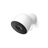 Nest Cam Outdoor (Wired, 2nd Gen) - Security Camera with 2K Video and Gemini, Night Vision, 2-Way Audio - Works with Google Home - 2025 Model - Snow