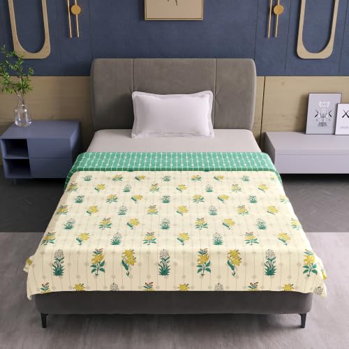 Image of Divine Casa Microfiber Reversible Single Bed Dohar 120 GSM | Soft Lightweight AC Dohar | All Season Reversible Bedding | Breathable & Skin Friendly | Machine Washable | 210 x 140 cm