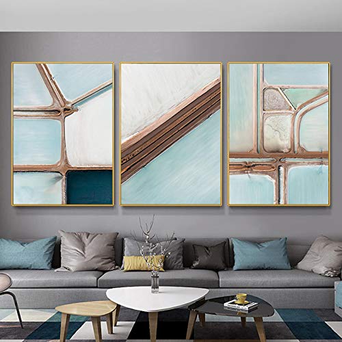Affiches et impressions bleu abstrait dsdsgog pour creer un salon scandinave apaisant