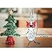 BANBERRY DESIGNS Silver Christmas Ornament Stands - Heart Shaped Bases - Chrome Brushed Metal Hangers - Heart Shaped Base - Pack of 3 Pcs - 7.25