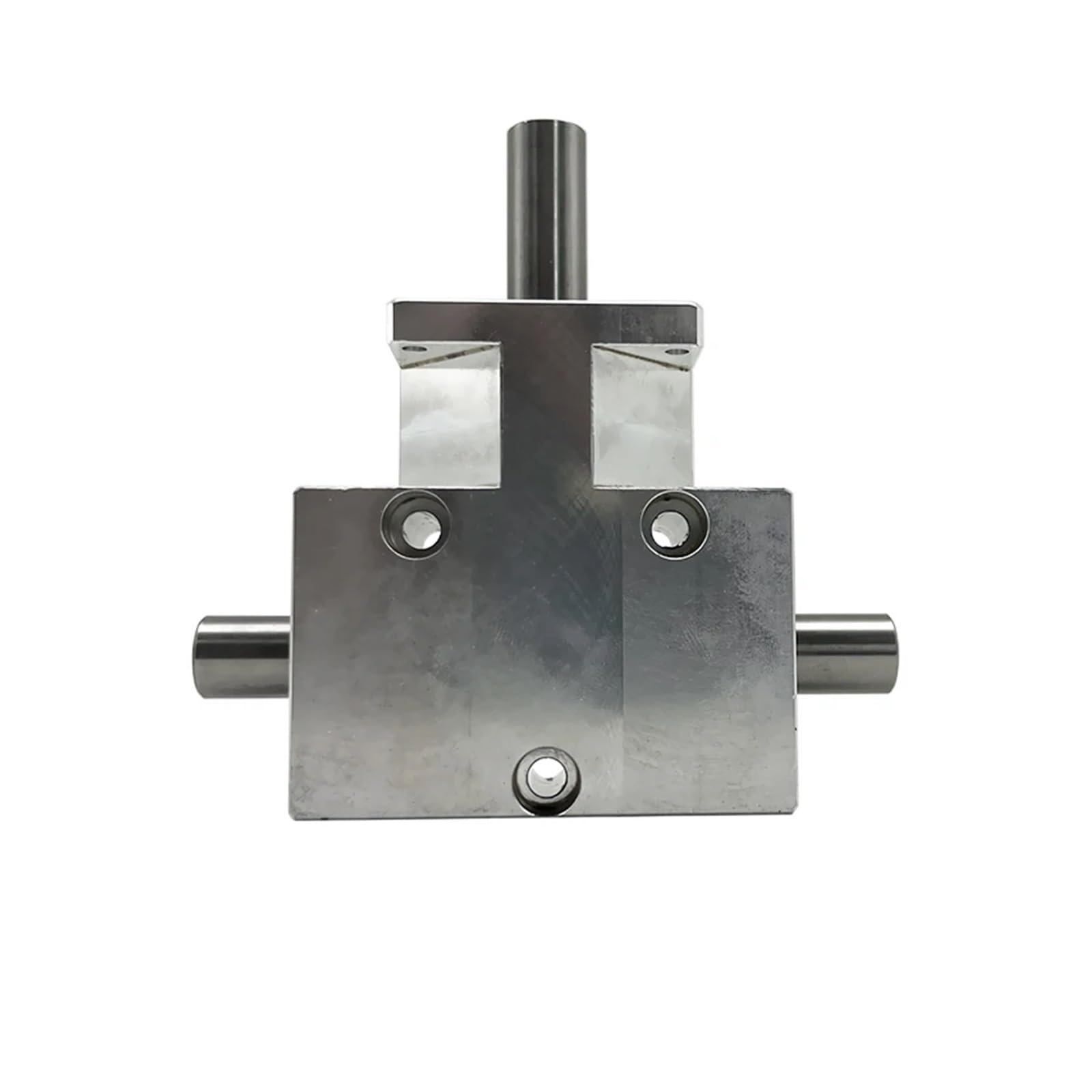 Riduttore angolare 1:1, albero conico elicoidale da 12 mm, doppio albero di uscita coassiale, riduttore differenziale a 90 gradi per applicazioni meccaniche fai da te