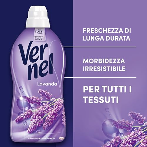 Ammorbidente Concentrato Vernel Lavanda (10 X 48 Lavaggi), Ammorbidente Concentrato Per Tutti I Tessuti, Morbidezza Irresistibile E Freschezza Di Lunga Durata - 3