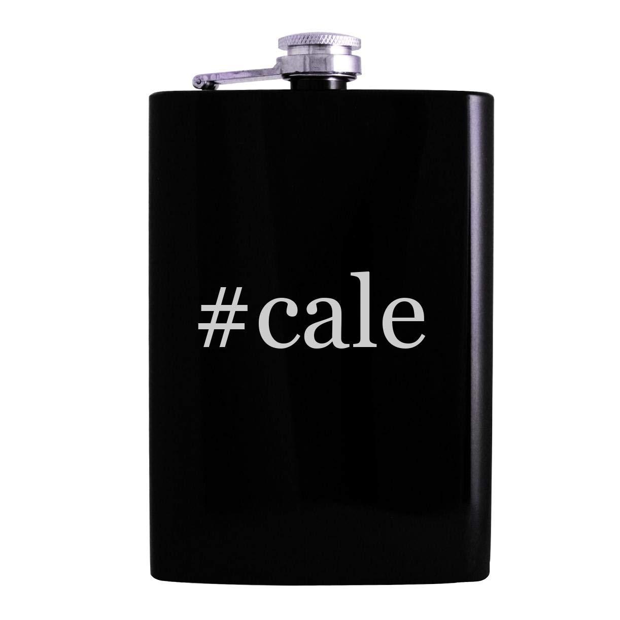 #cale - 8oz Hashtag Hip Alcohol Drinking Flask, Black