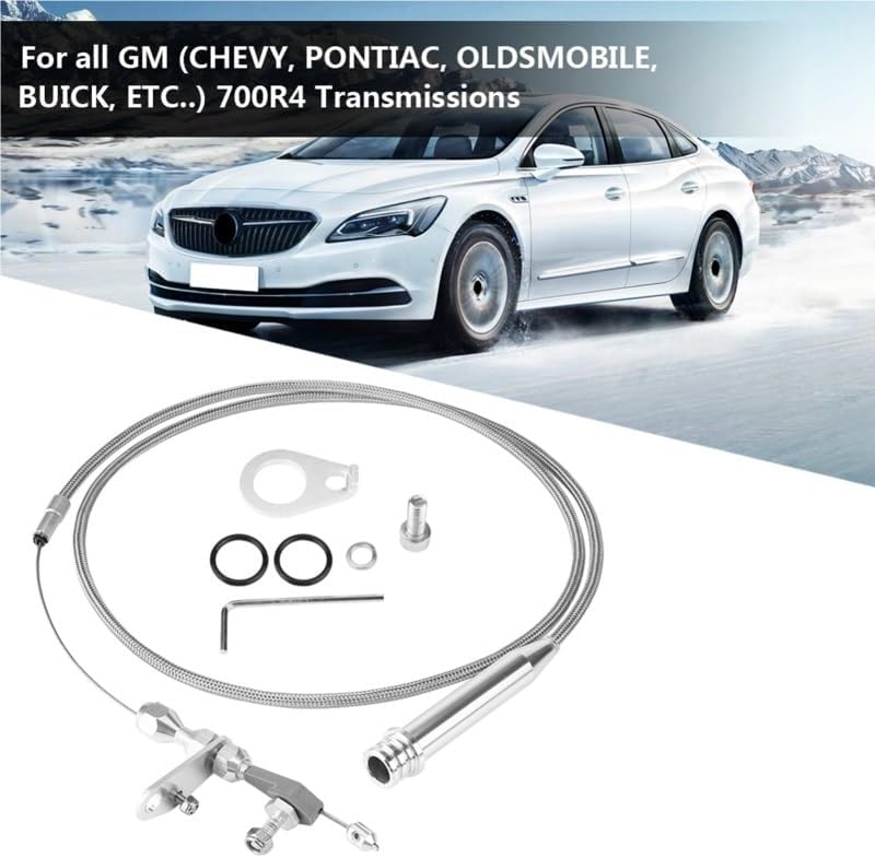 Applies to 1Pcs Braided Kickdown Cable Transmission Detent Lightweight Not Easy to Rust or Corrosion 6051 for All GM 700R4 Transmissions