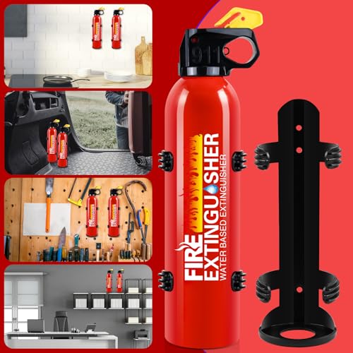 Image of Fire Extinguisher for Home, 2 Pack Car Fire Extinguishers with Mount | 8 in 1 Portable Kitchen Fire Extinguishers for A, B, C, K Category, 620ml Mini Fire Extinguisher for Car Truck Boat