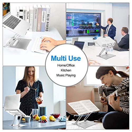 Urmust Laptop Notebook Stand Holder Adjustable Ultrabook Stand Riser Portable Compatible With Macbook Air Pro Hp Dell Xps Lenovo All Laptops 10-15.6"(Silver) #TOP6