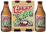 Ginger Beer 330ml | PACK OF 4 | Natural Fiery Taste | An Authentic Taste of Ginger | Glass Bottles | Maximum Flavour in Every Bottle | Presented by SUPERMALT.