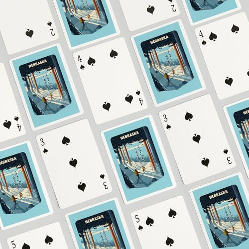 Lantern Press Naipes Poker Nebraska Better on Foot miniatura 4