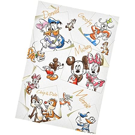 Amazon ディズニーストア 公式 御朱印帳 ミッキー フレンズ カラースケッチ 朱印帳 集印帳 文房具 オフィス用品