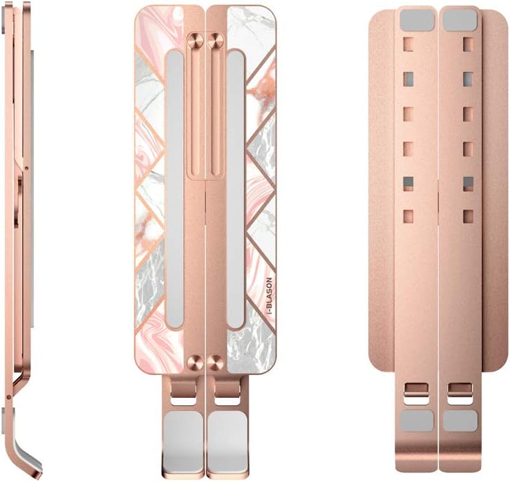 i-Blason Cosmo Laptop Stand, Adjustable Portable Computer Stand Aluminum Alloy Laptop Riser Holder with Multi-Angle Stand Compatible with MacBook , 7-17.3" Laptops and Tablets - One Pack (Marble): Electronics