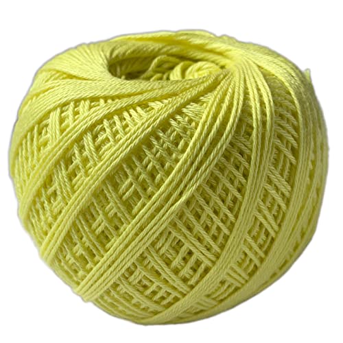 Image of Crochet Now | Dezire Cotton Premium |100% Soft Cotton Yarn 4 Ply (100 Grams Balls) Goes with 3.00 mm Hook for Crochet /Knitting (Yellow)