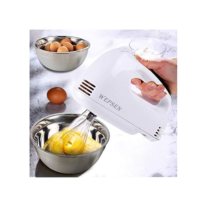 Buy Electric Hand Mixer Mixing Bowls Set, Upgrade 5Speeds Handheld