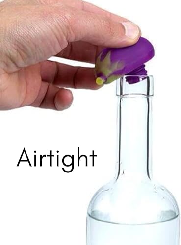 Miniatura 3 de Charles Viancin Juego de 3 tapones de silicona para vino, vegetales, tomate, alcachofa y berenjena