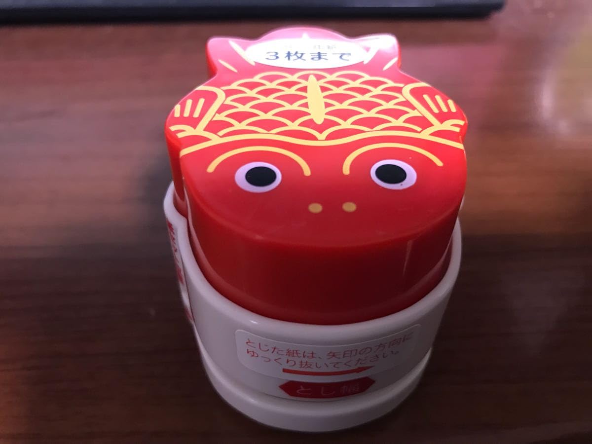 Amazon.co.jp: ちょきんぎょ 針無しホッチキス ちょきん魚 JAバンク 3