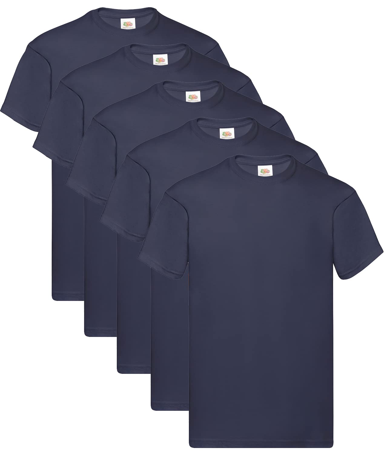 Fruit Of The Loom Men's 5 Deep Navy + 1 Hl Purchase Notepad Shirt, 3XL