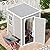 Outdoor Resin Storage Shed 5x4 FT Sheds Kit with Floor Window Lockable Door Included, Waterproof Outside Plastic Sheds for Backyard Garden Patio Lawn Tools