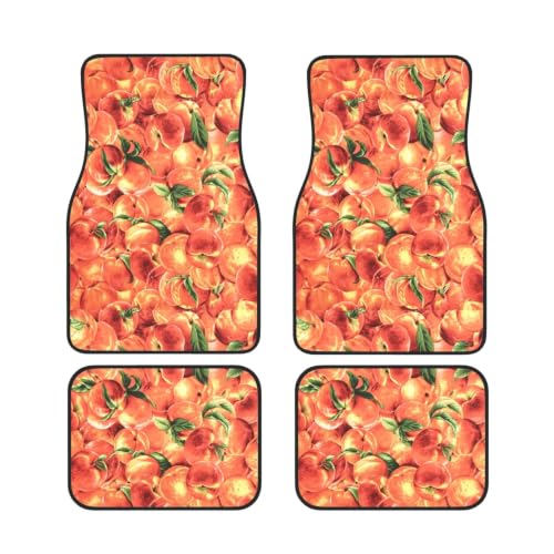 Alfombrillas para coche antideslizantes que evitan manchas con diseño de melocotón
