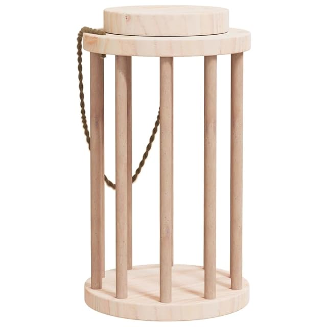 Foto 7 de 7 de vidaXL Comedero de heno para Conejos Madera Maciza Abeto Ø15x25,5 cm