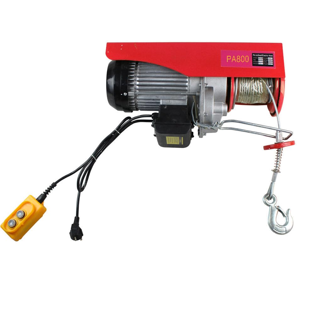 220V elektryczna wciągarka linowa, 800KG elektryczny podnośnik łańcuchowy, żuraw wciągarkowy, wciągarka linowa, wciągarka z pilotem zdalnego sterowania.
