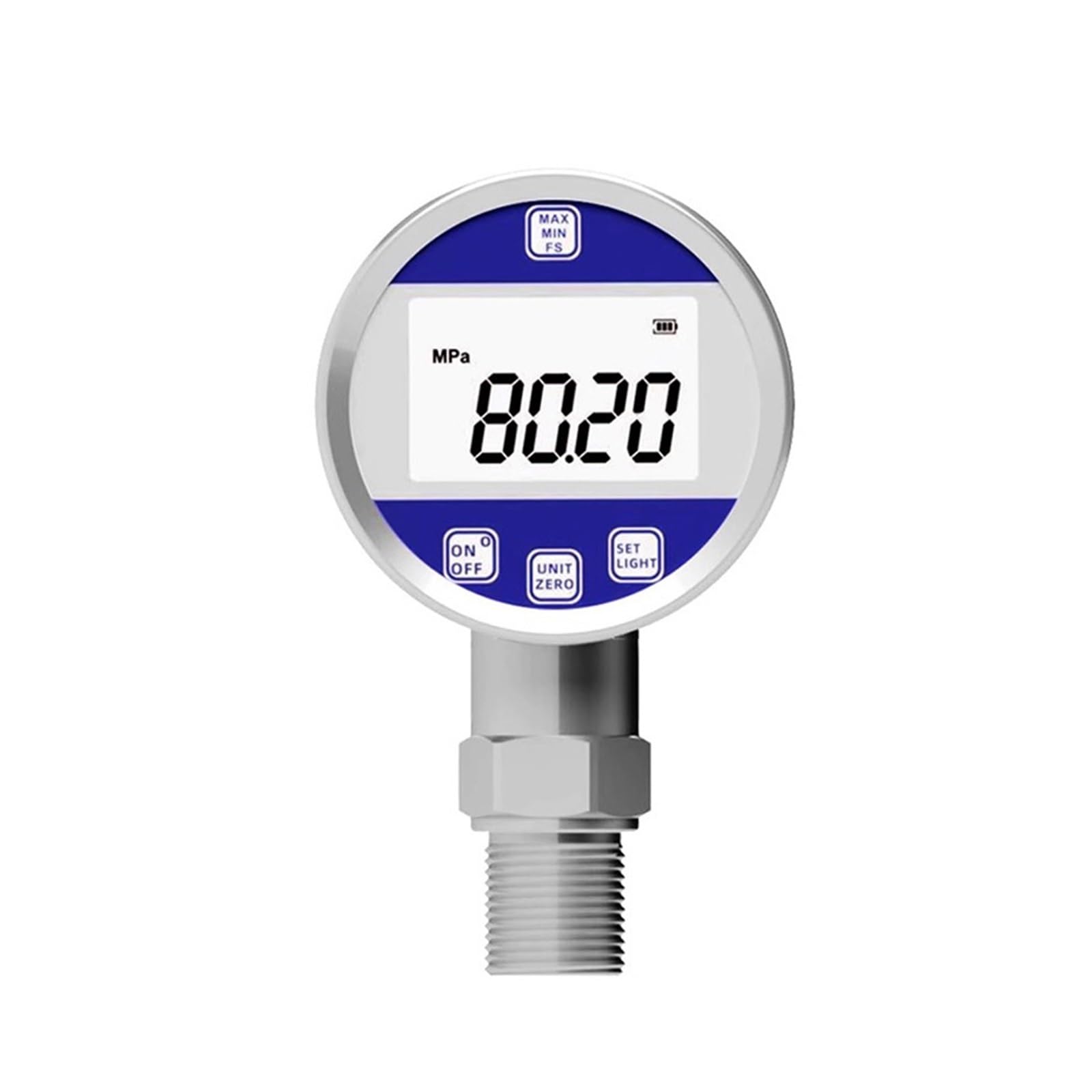 Manómetro, Manómetro Digital de alta precisión, manómetro hidráulico electrónico Digital resistente a golpes, manómetro negativo de vacío(M20x1.5 Customized,0-4mpa 60mm)