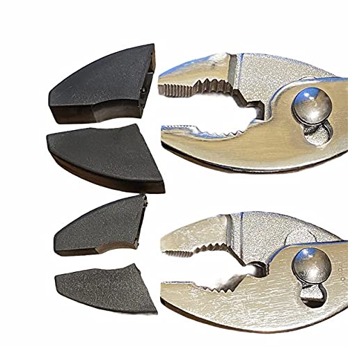Soft Jaw Covers For Slip-Joint Pliers Both 6 Inch & 8 Inch Non-Marring Rubber Plastic Cover Pads Protectors For Plier Jaw For Sensitive Material Slip On #TOP4