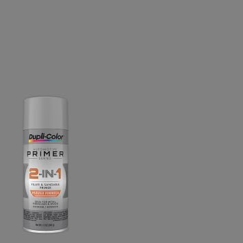 Dupli-Color Multi-Purpose Hi-Build 2-in-1 Filler & Sandable Primer, Gray, 12 oz