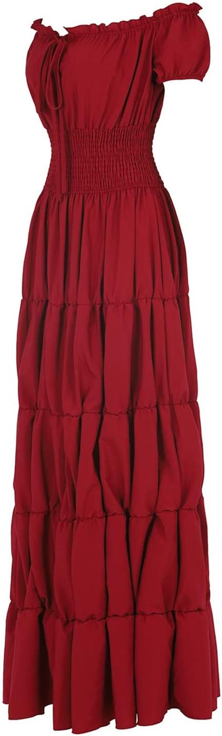 GOLDSTITCH Women Renaissance Dress Pirate Peasant Wench Irish Costume Medieval Halloween Dress - Image 5