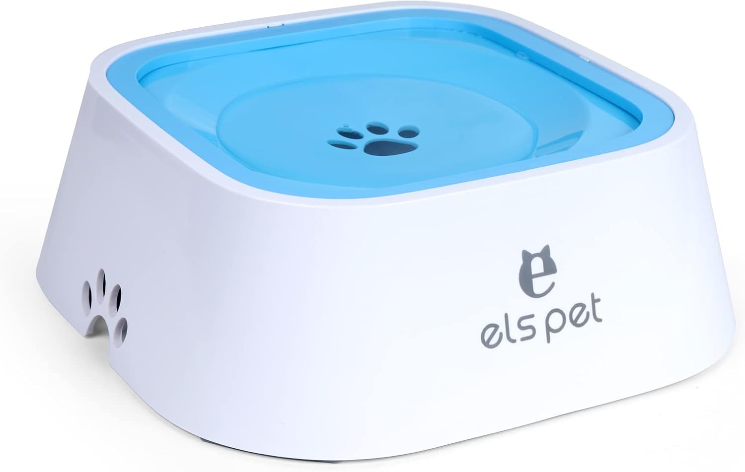 VECH Dog Water Bowl, 35oz(1L) SplashFree Pet Water Slow Feeder, Vehicle Carried Floating Bowl