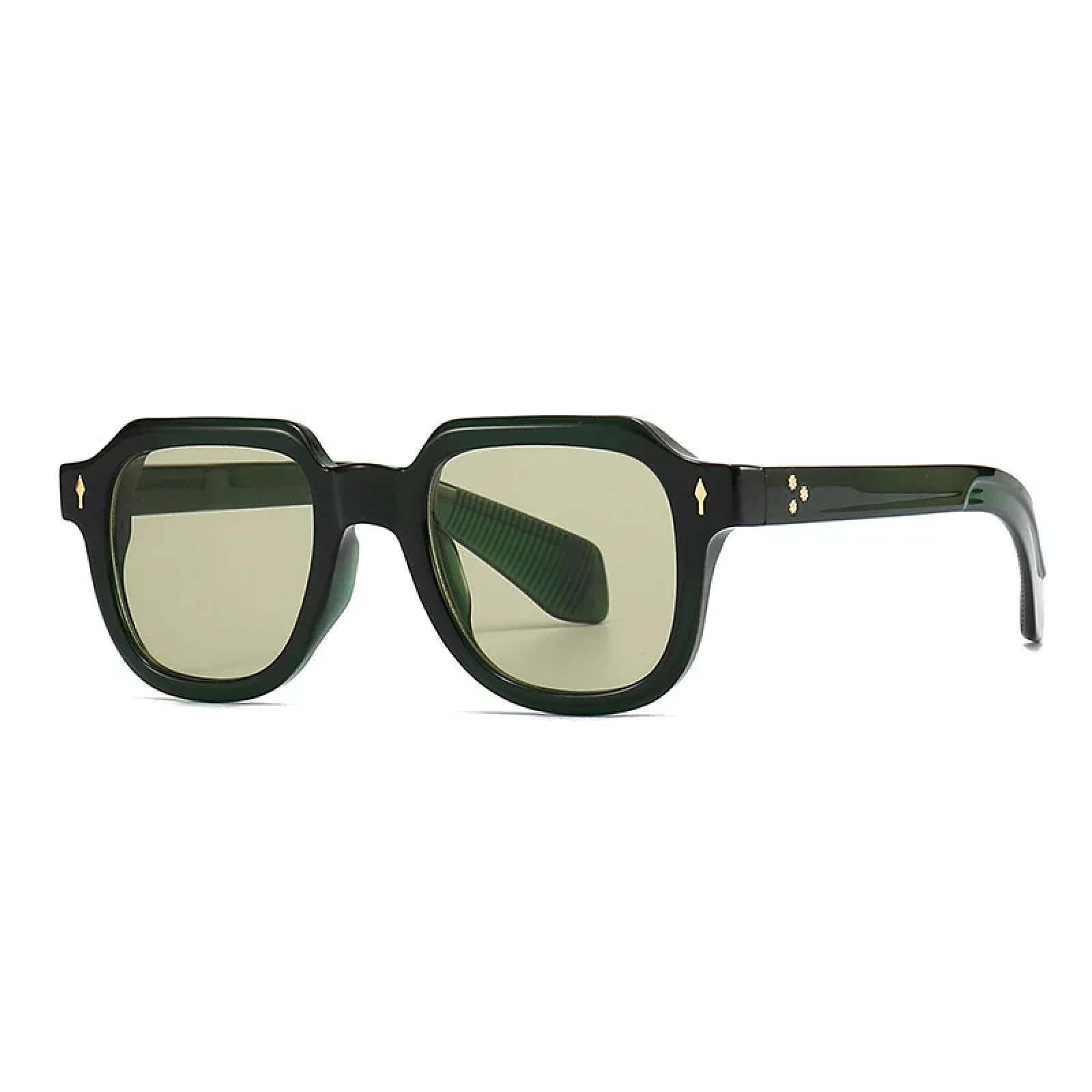 Occhiali da sole con protezione UV400 | Rivetti in metallo, lenti sfumate punk | per donna e uomo, sport all'aria aperta e guida