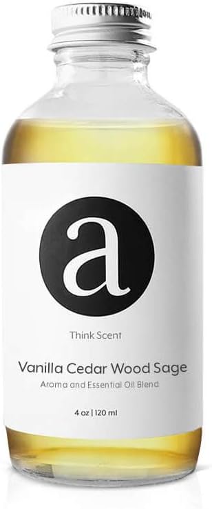 AromaTech Vanilla Cedarwood Sage for Aroma Oil Scent Diffusers - 120 Milliliter
