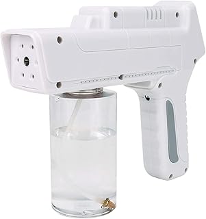 Fogger Machine Disinfectant Sprayer Cordless ULV Mist Fogger, Rechargeable Portable Sprayer Machine, 350 ML Handheld Blue Light Nano Steam Gun Atomizer Machine, Suitable for Small Areas