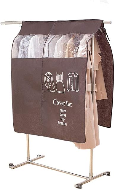JOONOR Large Hanging Garment Cover Garment Storage Bag with Transparent Window 35.4" x 43.3"