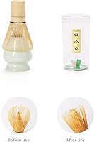 Vista 7 de TANG PIN Juego de matcha – Tazón de matcha con boquilla y batidor, 15 onzas, cuchara de matcha, soporte para batidor de matcha (soporte de Chasen)
