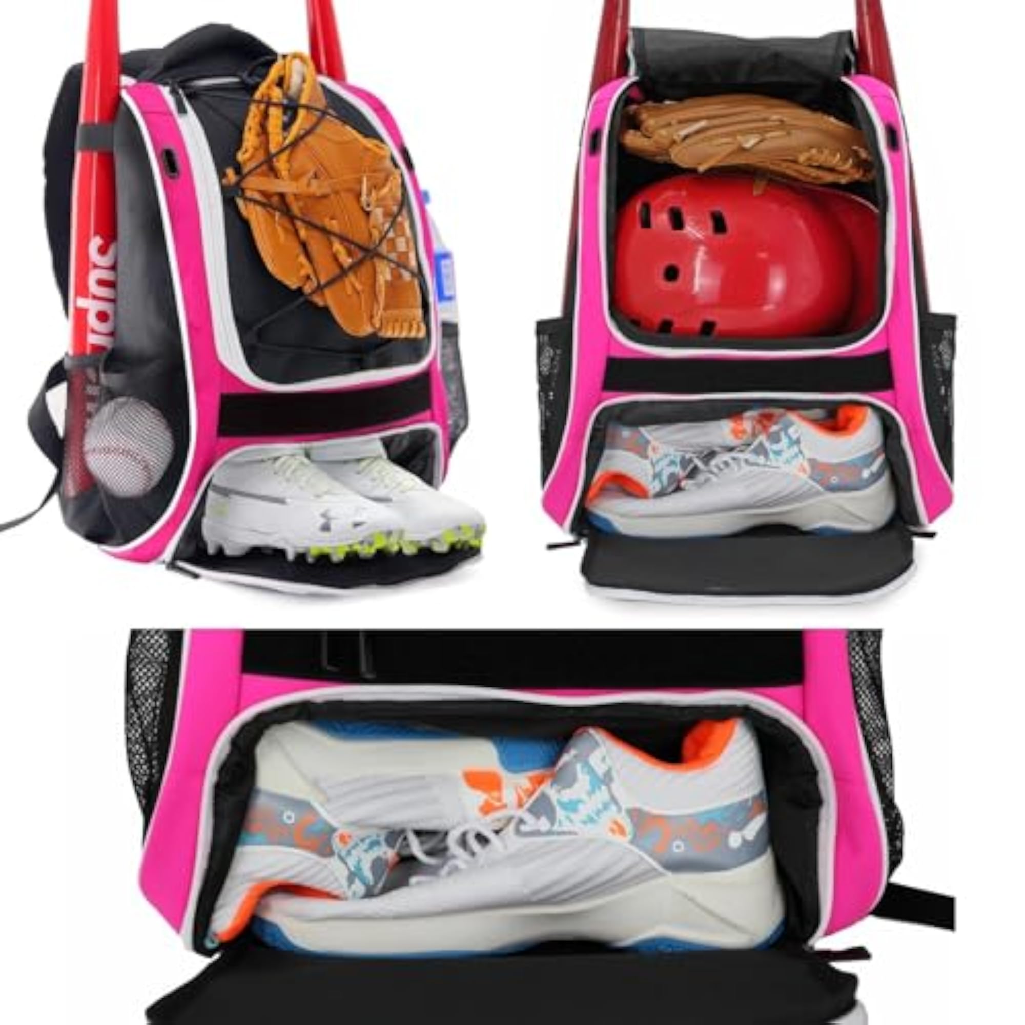 Youth Baseball Backpack Softball Tball Bag