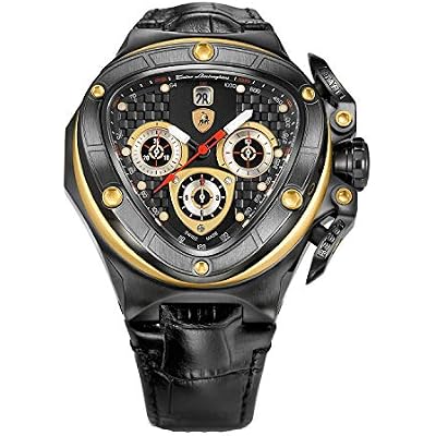 Tonino Lamborghini Spyder 8955 Black Chronograph Automatic Watch
