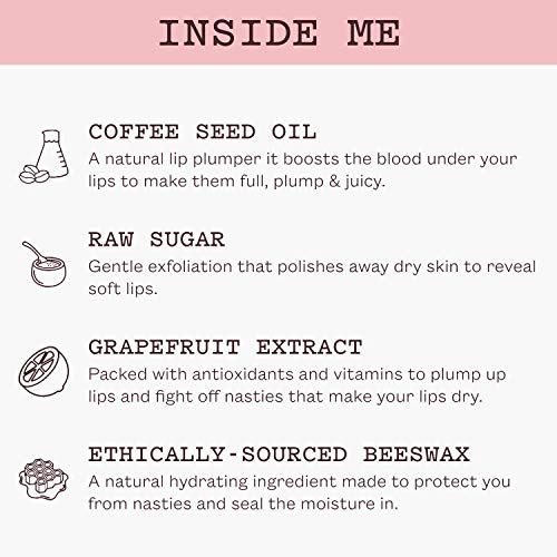 Frank Body Cherry Bomb Lip Scrub - Moisturizing Lip Exfoliator - Made With Coffee Seed Oil, Sugar, & Beeswax - Cherry Scented - Smoothes Dry Flakey Lips - Natural, Nut-Free & Cruelty Free (15 Ml) #TOP4