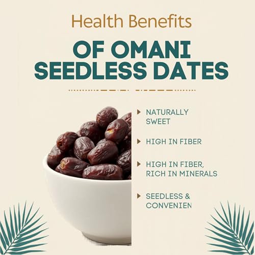 Image of Nature's Choice Big Omani Seedless Dates (500g) | Soft & Chewy Khajoor | All-Natural | High-Fiber Khejur | Healthy Snack | Natural Sugar | Dry Fruit | Deseeded Dates | Khajur | Khejur | Finest Grade