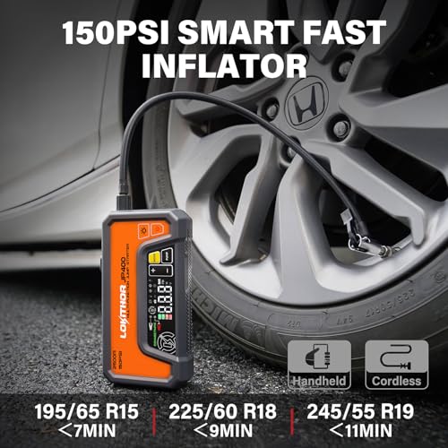 Image of LOKITHOR JP400 Jump Starter with Air Compressor for 8.5L Gas /6.5L Diesel