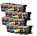Produktbild 20 DRUCKERPATRONEN MIT CHIP für Brother mit FREIE FARBAUSWAHL DCP-J132W DCP-J152W DCP-J152WR DCP-J172W DCP-J552DW DCP-J752DW DCP-J4110DW DCP-J4110W MFC-J245 MFC-J470DW MFC-J650DW MFC-J870DW MFC-J4310DW MFC-J4410DW MFC-J4510DW MFC-J4610DW MFC-J4710DW MFC-J6520DW MFC-J6720DW MFC-J6920DW LC-121 LC-123 LC-125 LC-127 mit Chip