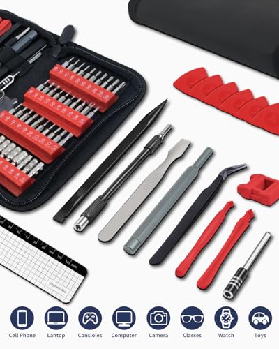 Image of EasyTime Electronics Small Screwdriver Set: 57 PCS Mini Precision Repair Tool Kit with Magnetic Bits for Computer PC Laptop Phone Switch PS4 Xbox Tablet DIY Home