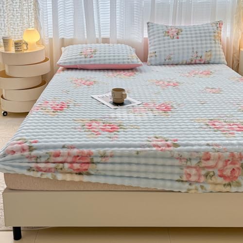 Funda para cama individual extra profunda ideal para colchón acolchado de tamaño completo