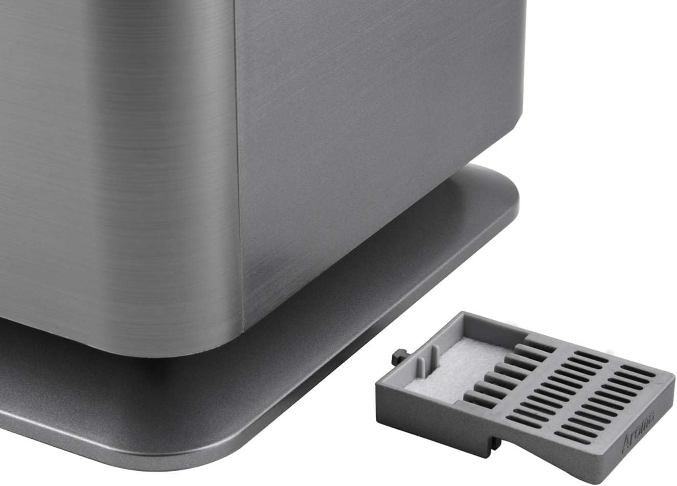 Detail of the aroma drawer for essential oils