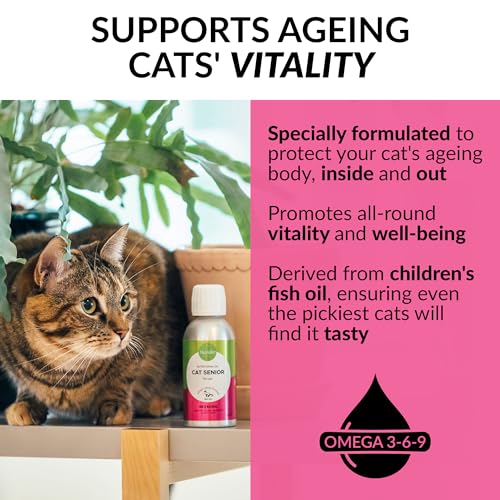Nutrolin Cat Senior Health Supplement 7yrs+. Rich in Omega 3, 200mg/ml, Antioxidant Vitamin E, Enhances Mobility - Image 3