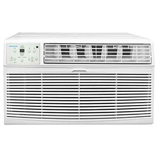 Emerson Quiet Kool 230V 12K BTU Air Conditioner with Remote Control-Quiet In Wall A/C Unit, EATC12RE2, White