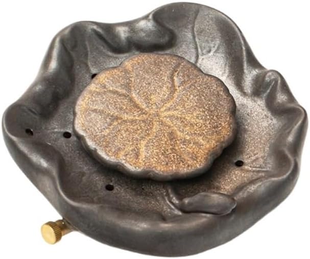 Tea Tray Retro Teapot Base Ceramic Dry Brewing Station Kung Fu Tea Set Can Be Drained and Suitable for Living Rooms, Restaurants and Bars Tea Trays
