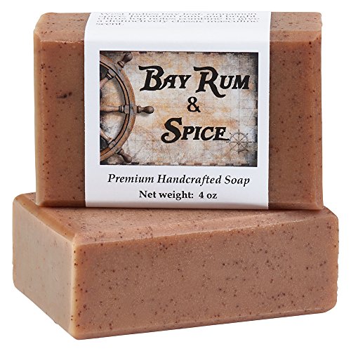 Bay Rum Soap - Handmade Soap For Softer Skin With Cocoa Butter, Shea Butter, Sweet Almond, Cinnamon, Spices, Fragrance And Essential Oils By Moondance Soaps (One Bar, 4 Oz) #TOP4